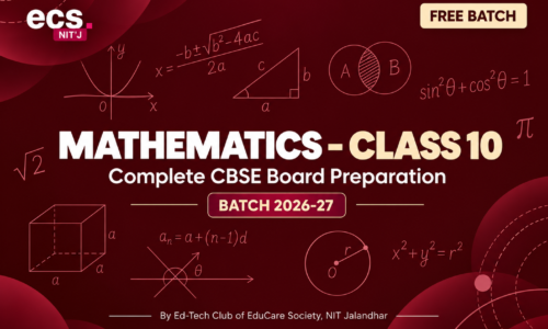 Mathematics – Class 10 [2026-27]